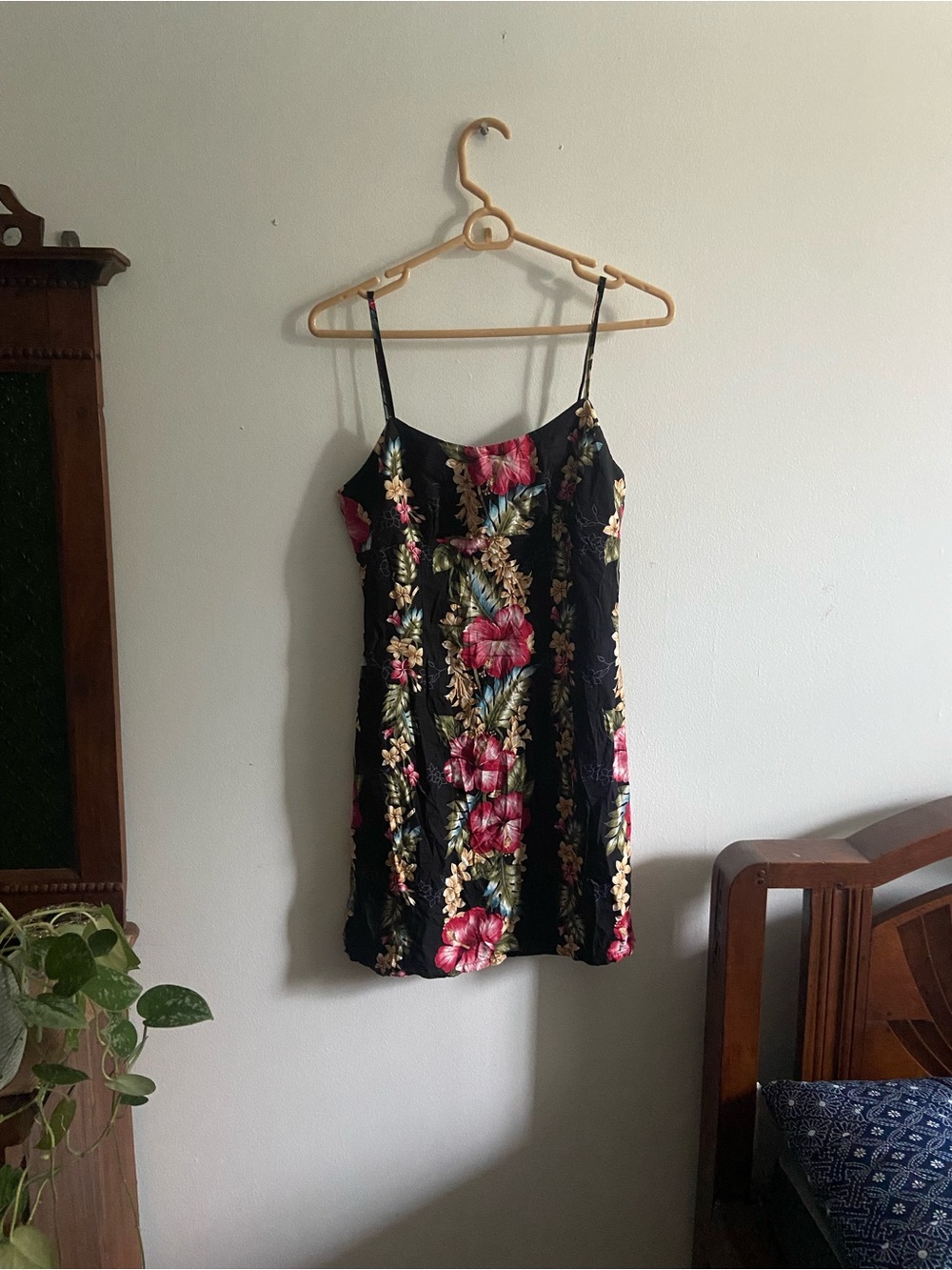 Vintage 90s Hawaiian 🌺 hibiscus dress S/M Made in Hawaii